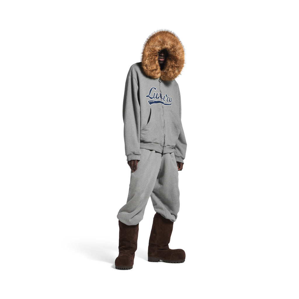 Balenciaga Men's Luxury Script Oversized Zip-up Hoodie Pants #334802