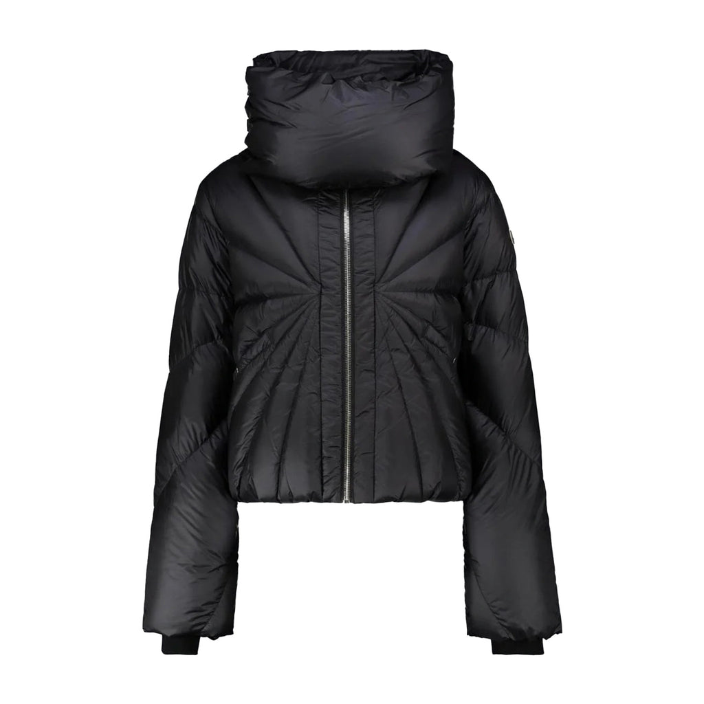 Rick Owens X Moncler Men's Women's Autumn And Winter Dark Ray Down Jacket Neck Collar Padded Down Jacket High Street Trend Zipper Jacket Ngvp #2495
