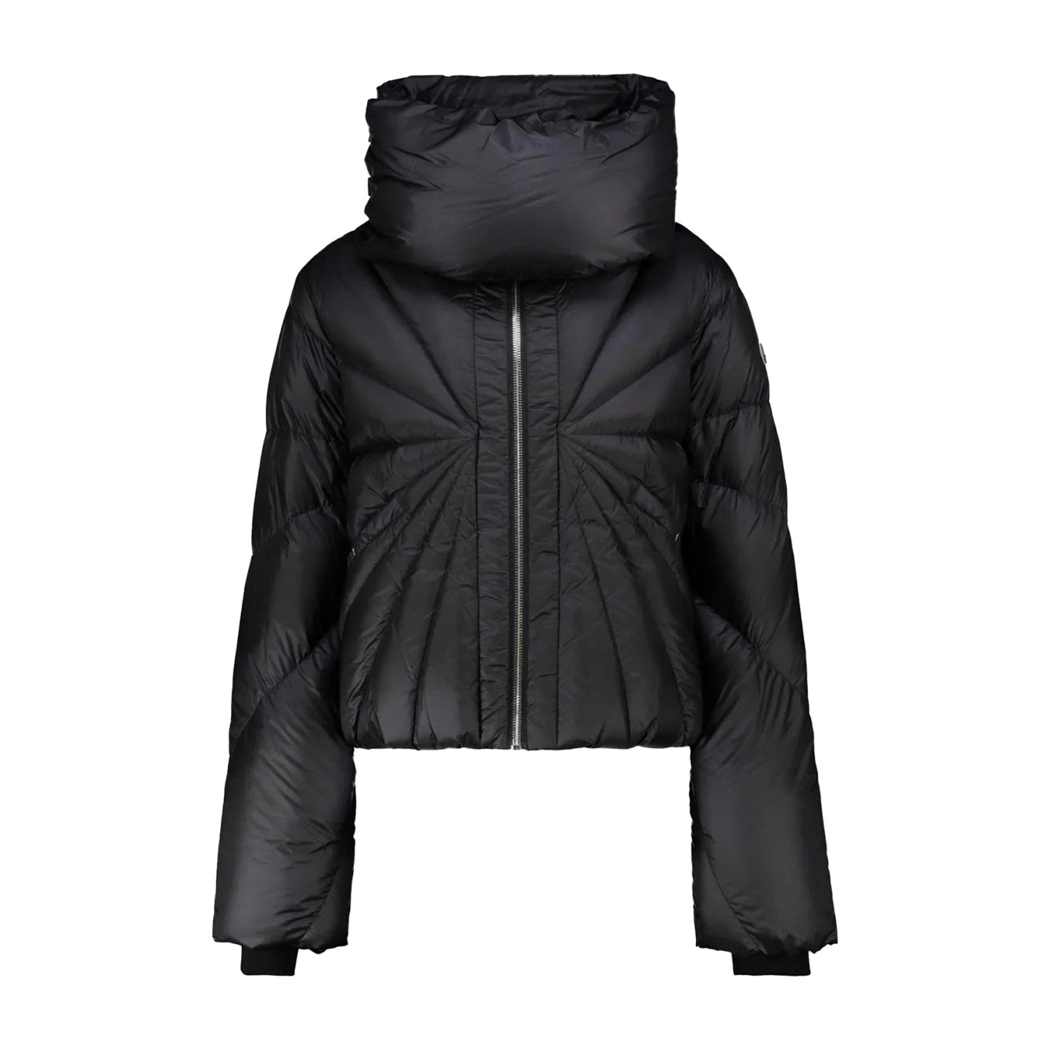 Rick Owens X Moncler Men's Women's Autumn And Winter Dark Ray Down Jacket Neck Collar Padded Down Jacket High Street Trend Zipper Jacket Ngvp #2495