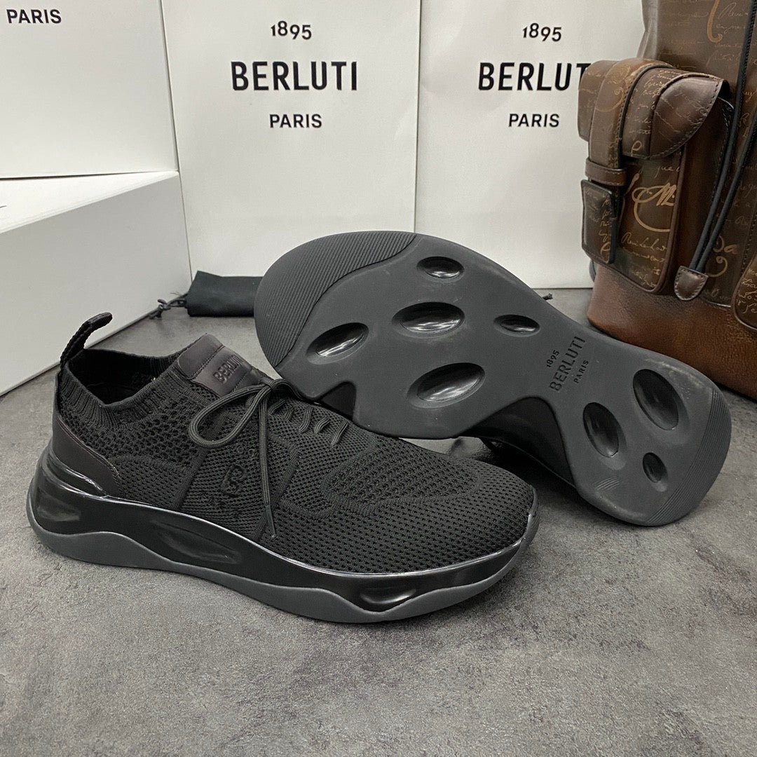 Berluti Shadow Men's Temperament Versatile Commuter Style Casual Comfortable Sneakers Shoes #77152