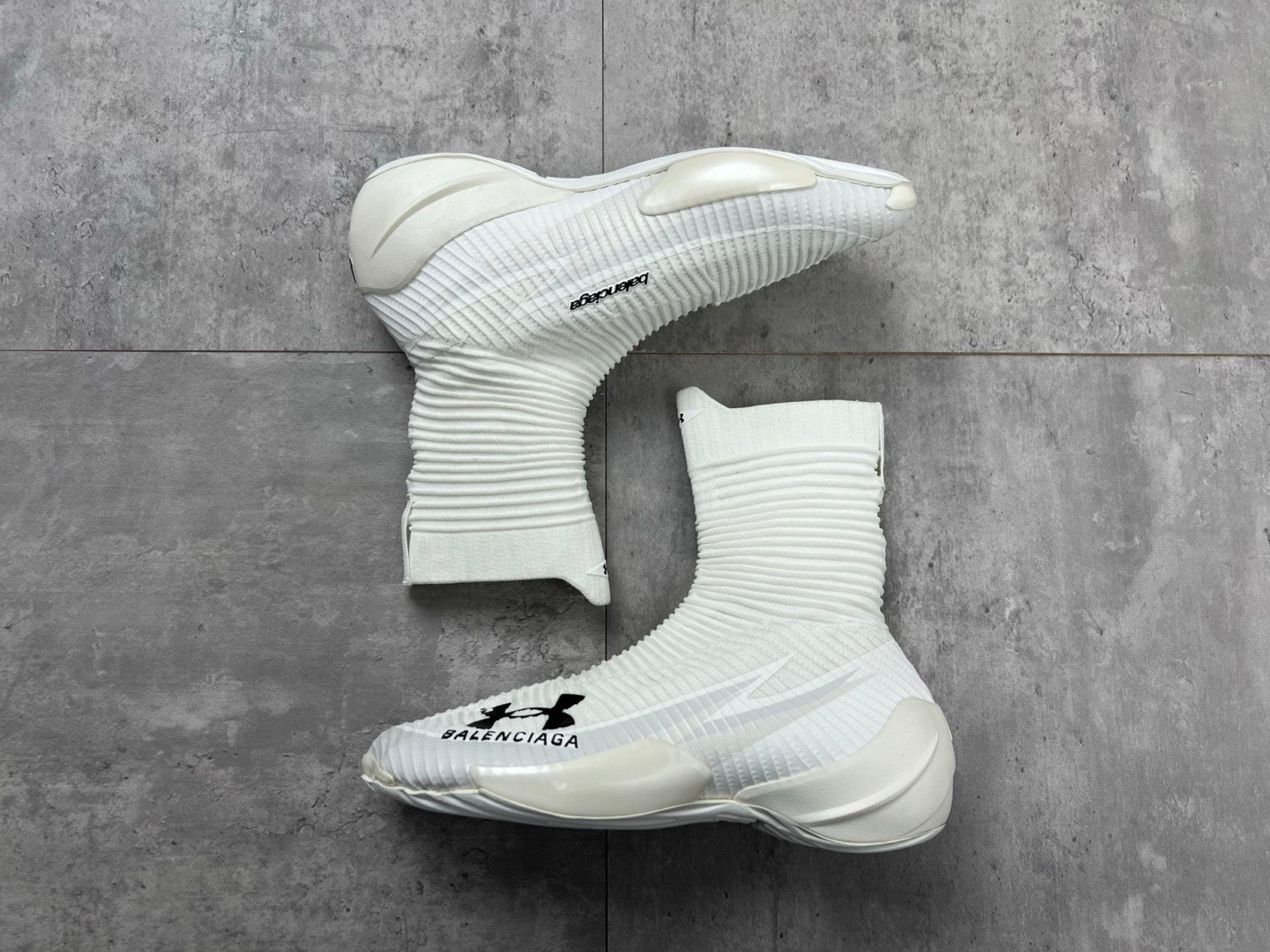 Balenciaga UNDER ARMOUR® HYPER Men's and Women's Spring/Fall Fashion Casual Round Toe Slip On Solid Color Knit Socks For Sneakers Shoes #78799