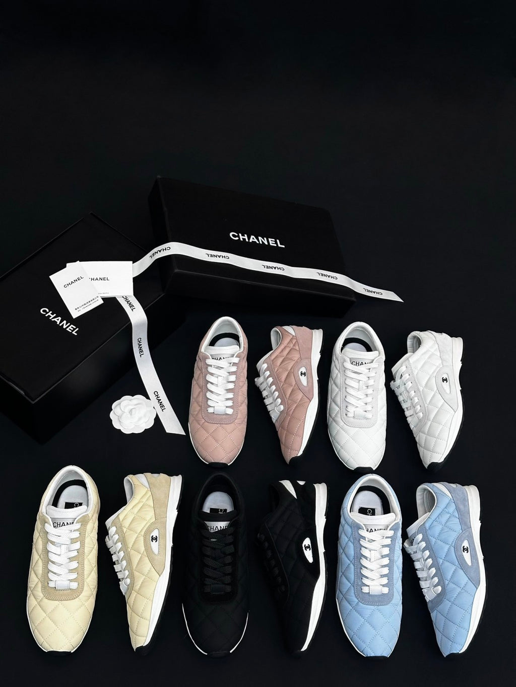 Chanel Trainers Calfskin Suede Calfskin #333965
