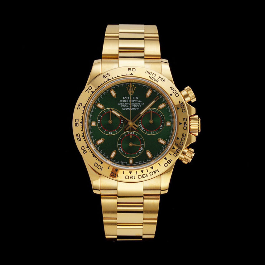 Rolex Men's Gold Mechanical Movement 100m Water Resistant Solid Color Dial Oyster Steel Strap Watch #74844