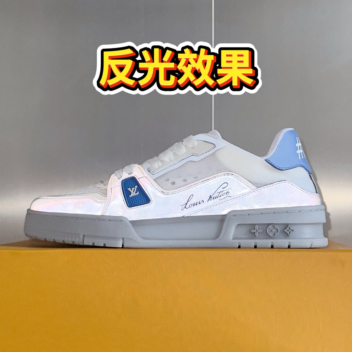 Louis Vuitton Men's LV Trainer Sneakers Round Toe Lace Up Solid Color Low Top Board Shoes Casual Shoes #76831