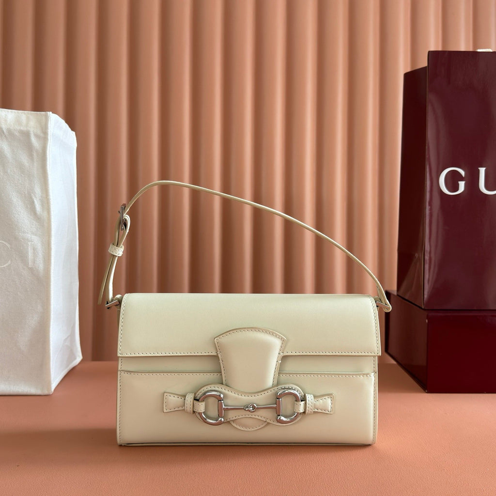 Gucci Primavera Series Clutch/shoulder Bag Horsebit Ristretto A Stylish And Elegant Horsebit-embellished Bag Adjustable Leather Shoulder Strap (18â€?2 Cm) Bags Bags #196586