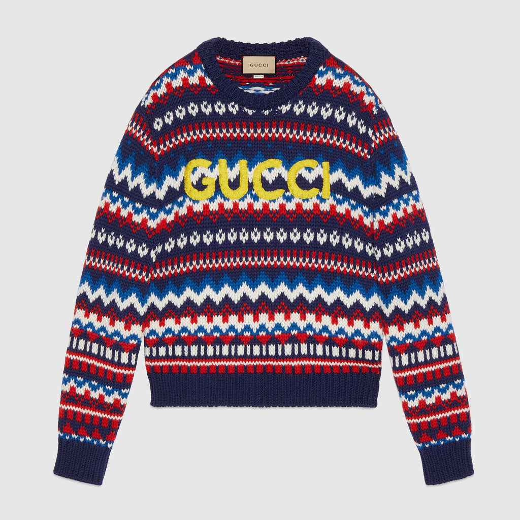 Gucci Men's Autumn And Winter Logo Letters He Small Text Print Round Neck Long Sleeve Jumper Pullover #97872