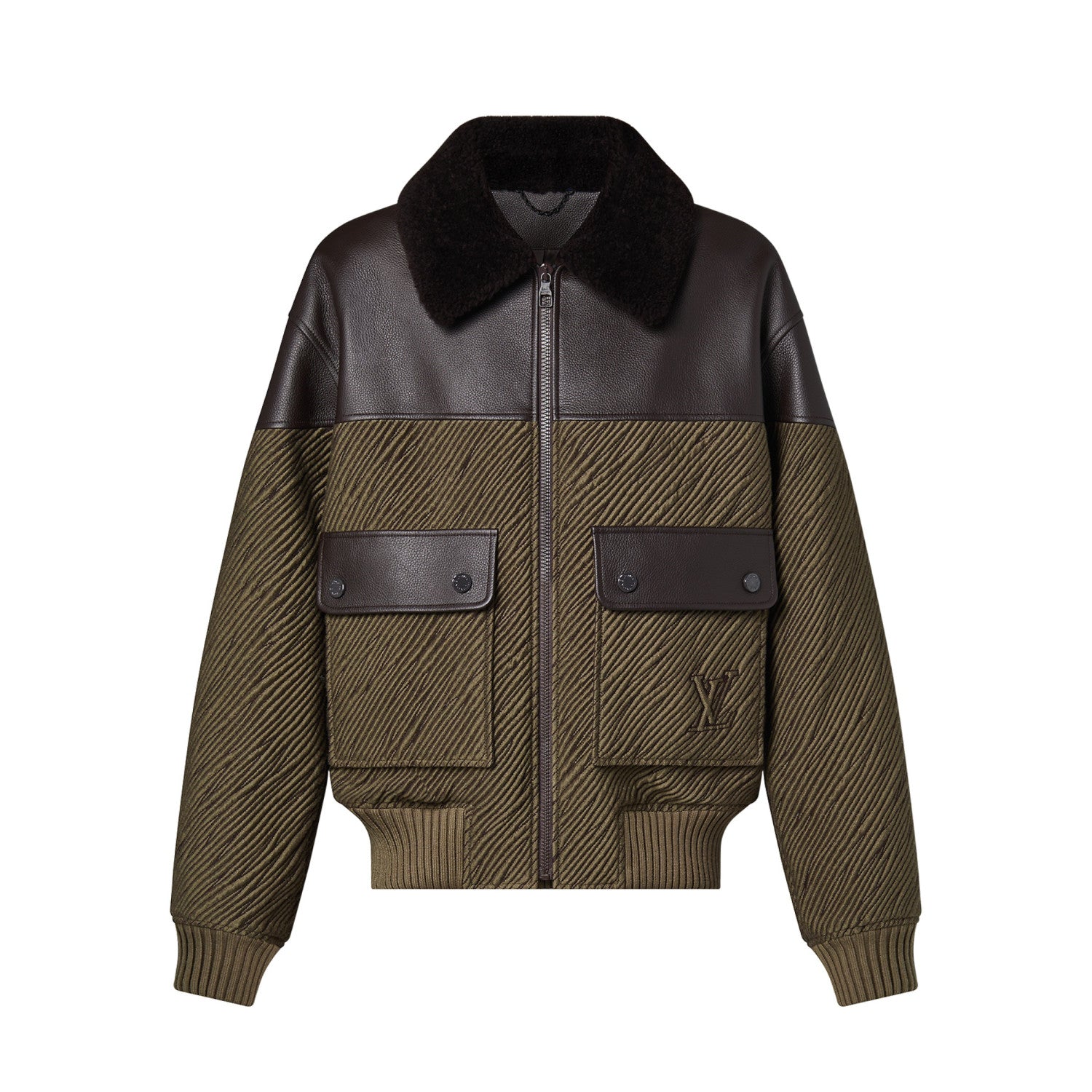 Louis Vuitton Mix Leather Blouson Jacket #96816