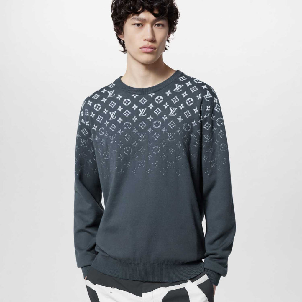 Louis Vuitton Men's Summer Gradient Cotton Hoodie CrewNeck Sweatshirt Pullover #97129