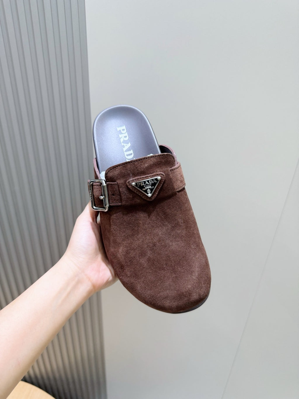 PRADA Suede Mules #384747