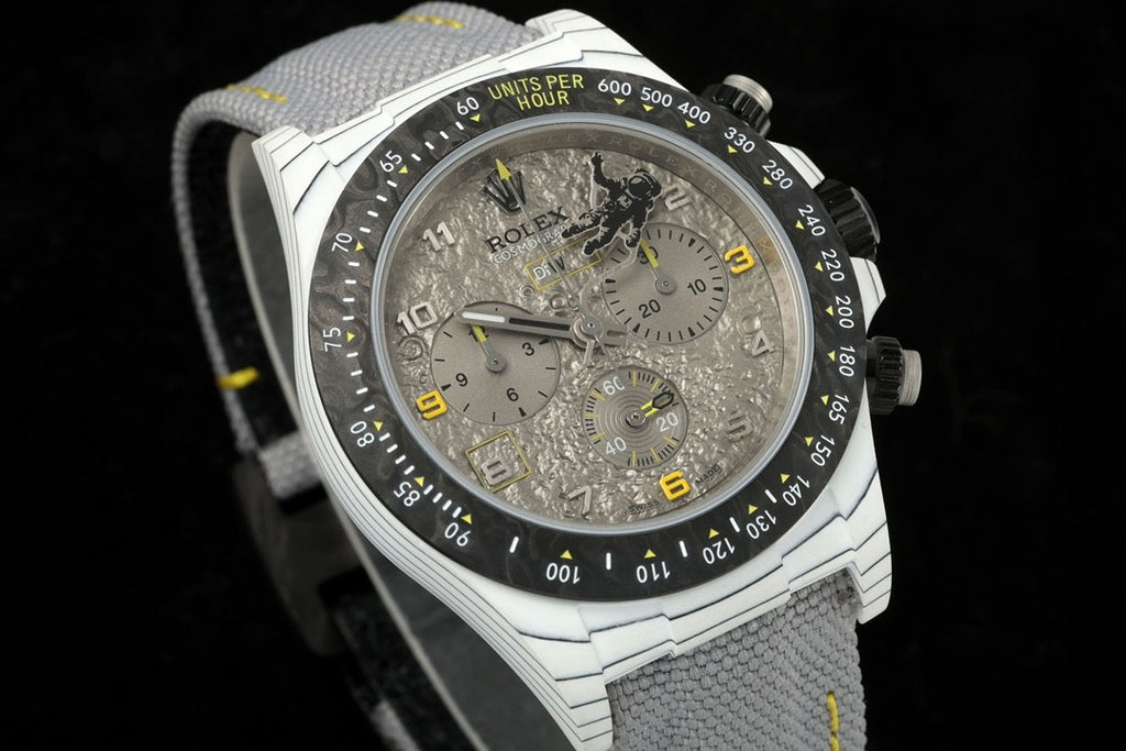 Rolex Men's Translucent Astronaut 3-D Embossed Moon Dial Mechanical Watch #72539