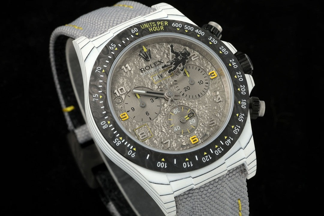 Rolex Men's Translucent Astronaut 3-D Embossed Moon Dial Mechanical Watch #72539