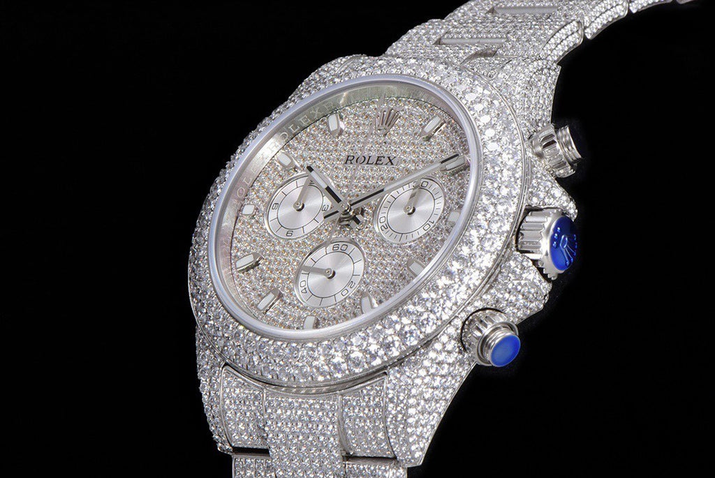 Rolex Men's 904 Steel Mechanical Watch with Stars and Diamonds #72568