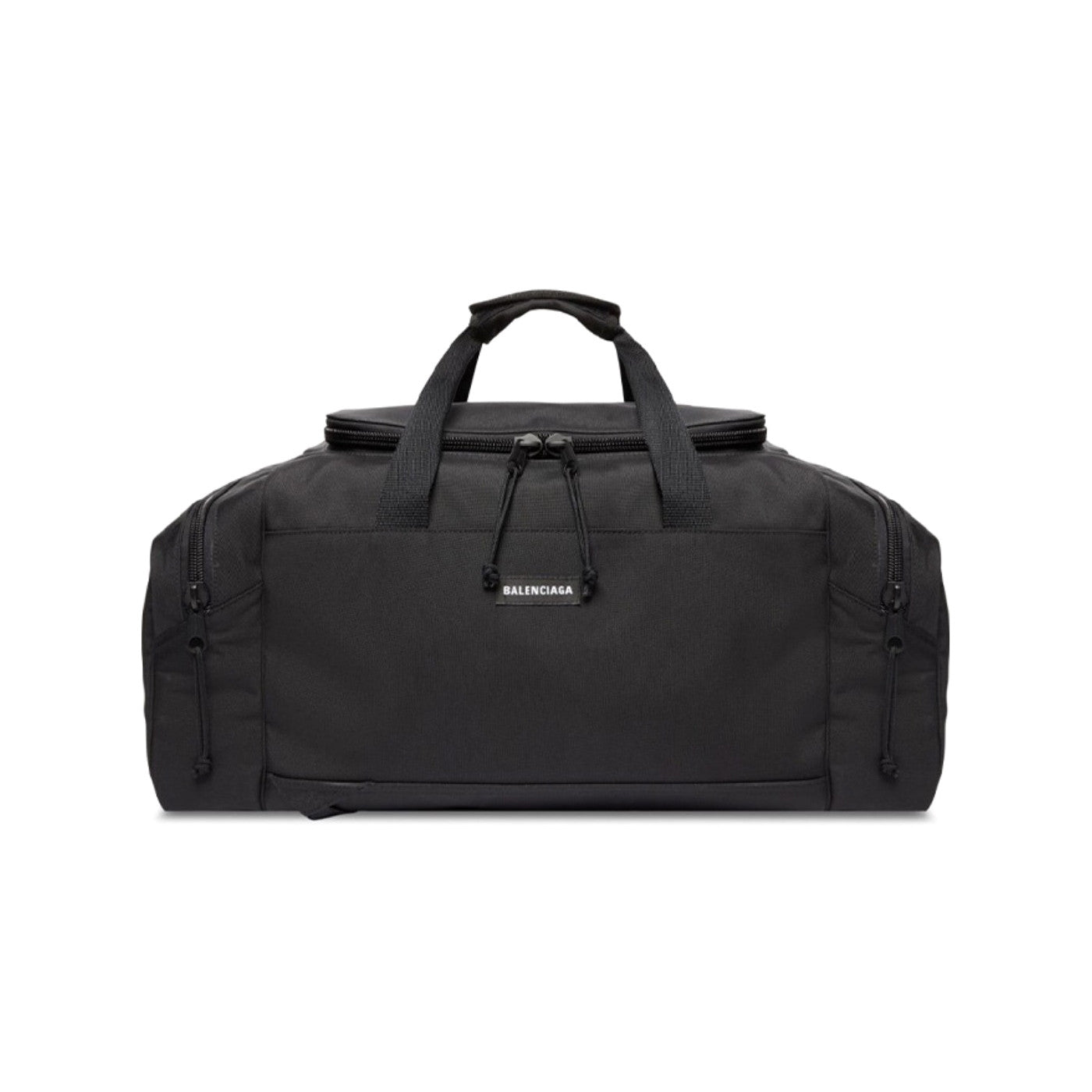 Balenciaga Men's Black Letter Logo Zipper Closure Polyester Backpack Shoulder Bag Tote Bags #75667