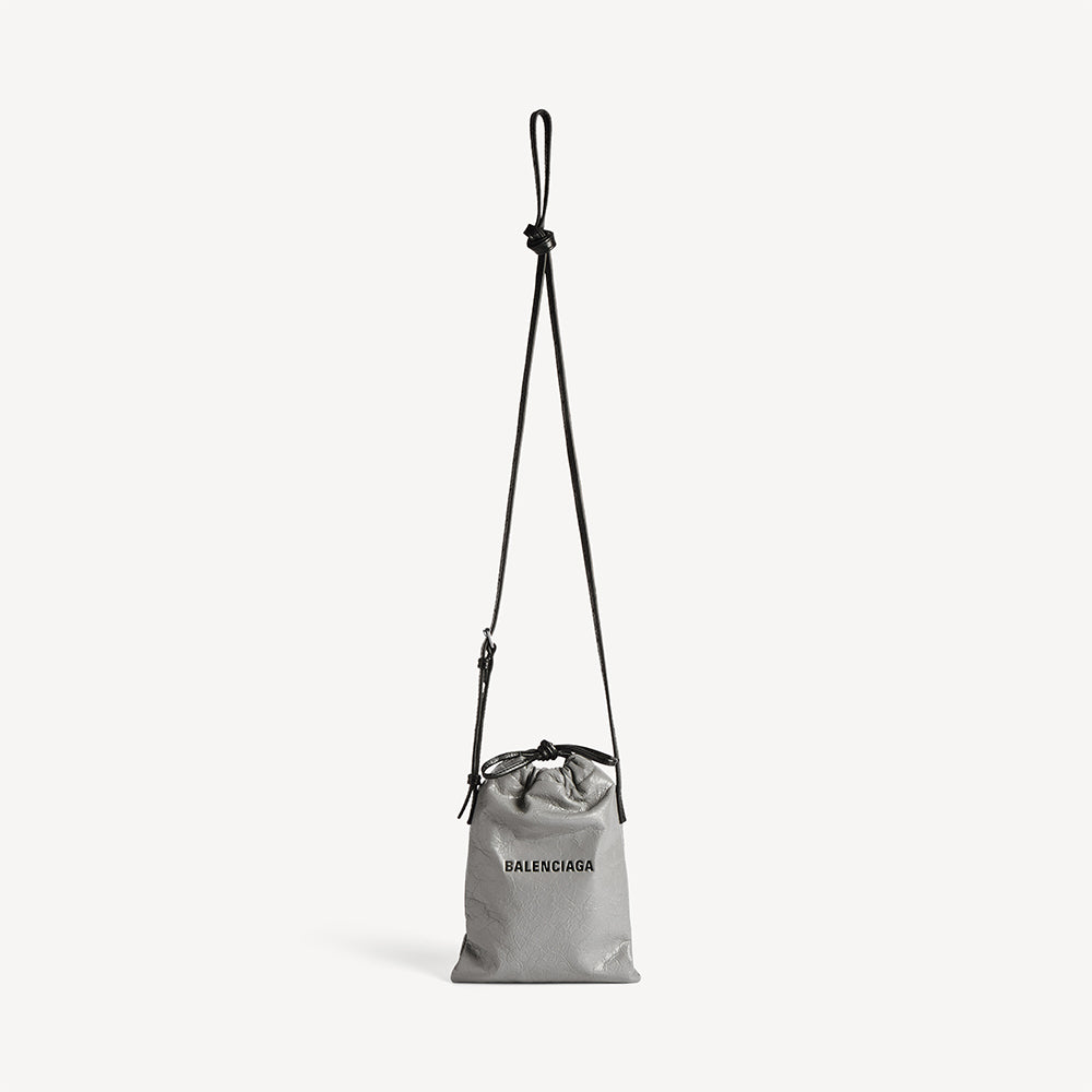 Balenciaga Men's Shopper Phone Holder Men's And Women's Drawstring Pouch - Fashionable Casual Phone Bag #82567A