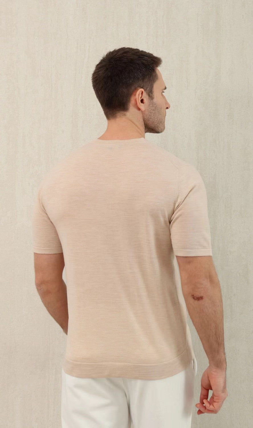 Loro Piana Top-quality Version Men's T-Shirt Cotton#375406