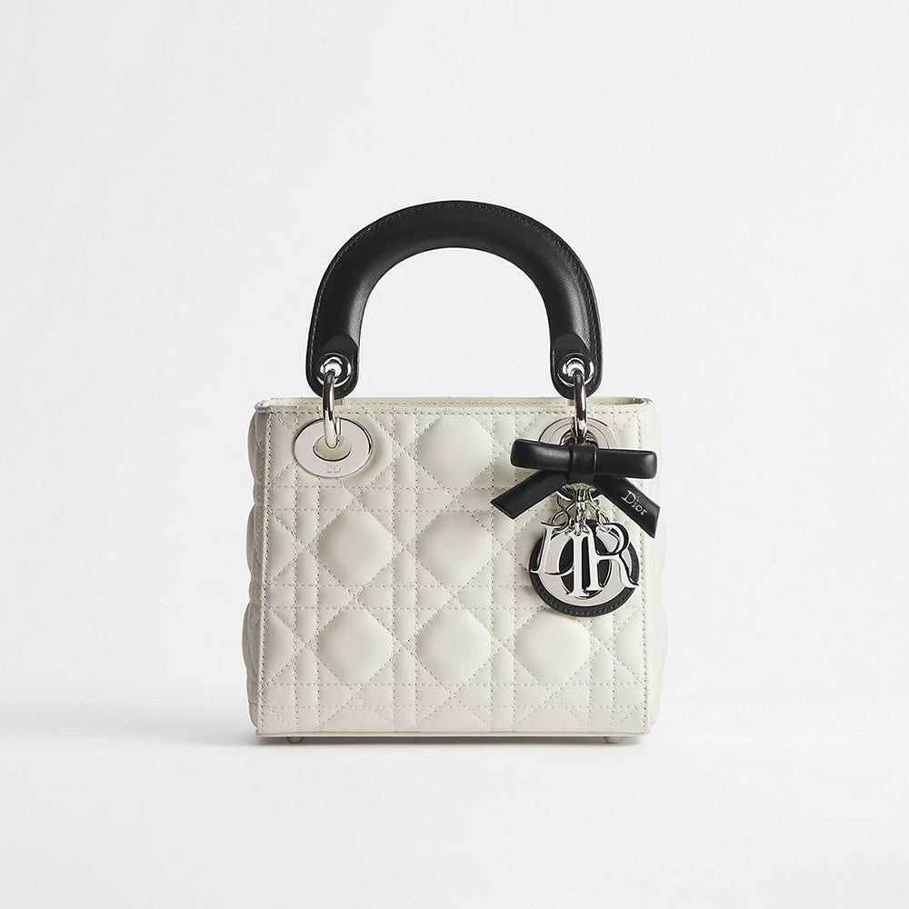 DIOR Mini Lady Dior Bag with Chain Black Cannage Lambskin #376913