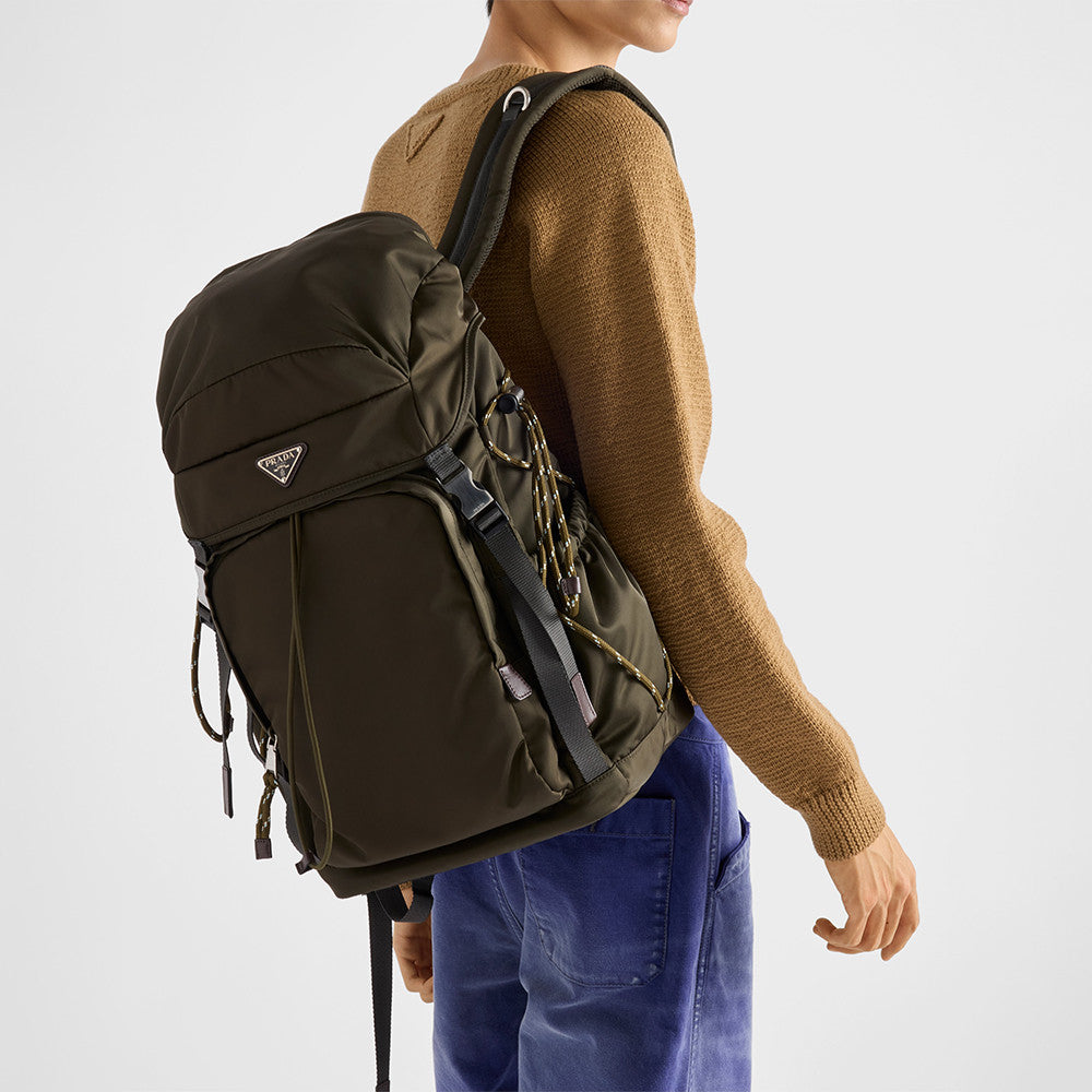PRADA Prada Speedrock Re-nylon And Leather Backpack #383410
