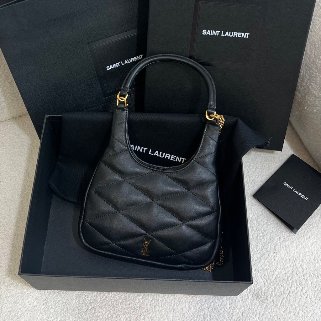 SAINT LAURENT Women's Fashion Sade Hobo Lambskin Shoulder Bag Exquisite Pure Color Casual Handbag Bag #71875