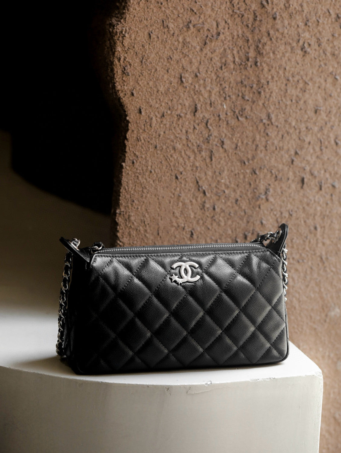 Chanel Star Double C With Diamond Logo Mahjong Bags Armpit Crossbody Bag Fashion Luxury Caviar Banquet Bag #81421