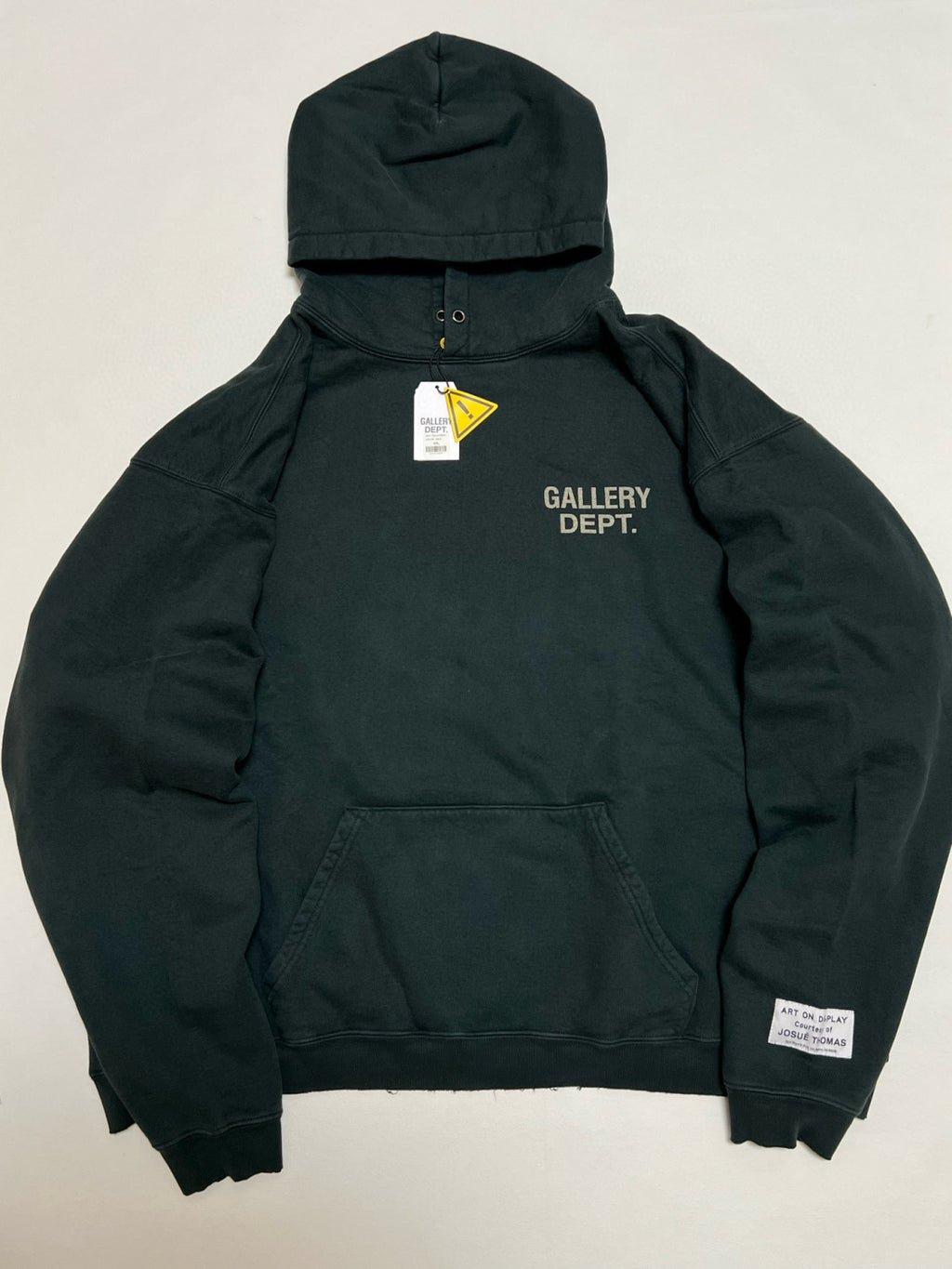 Gallery Dept. Men's And Women's  Spring/fall Fashion Casual Retro Hooded Pullover Long Sleeve Logo Sweatshirt With Letter Print Fleece Lining Sweatshirt  #79267
