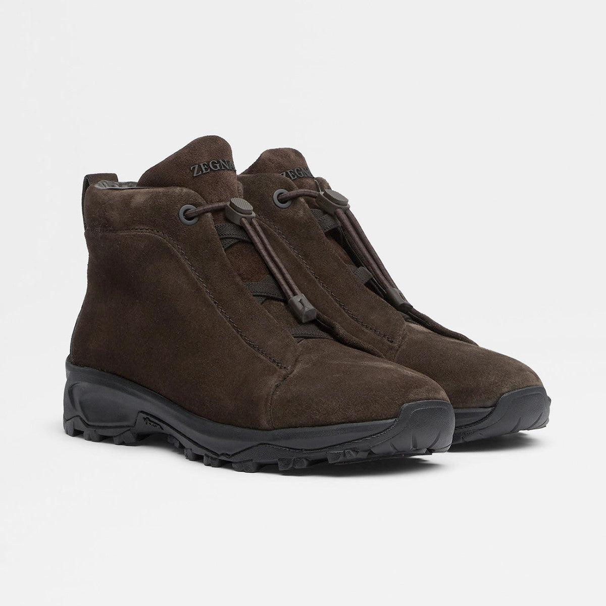 Ermenegildo Zegna Men's Suede Triple Stitch Vetta Luxury Casual Shoes Spring/Fall/Winter Lace-Up Round-Toe Low-Top Boots Shoes #81746