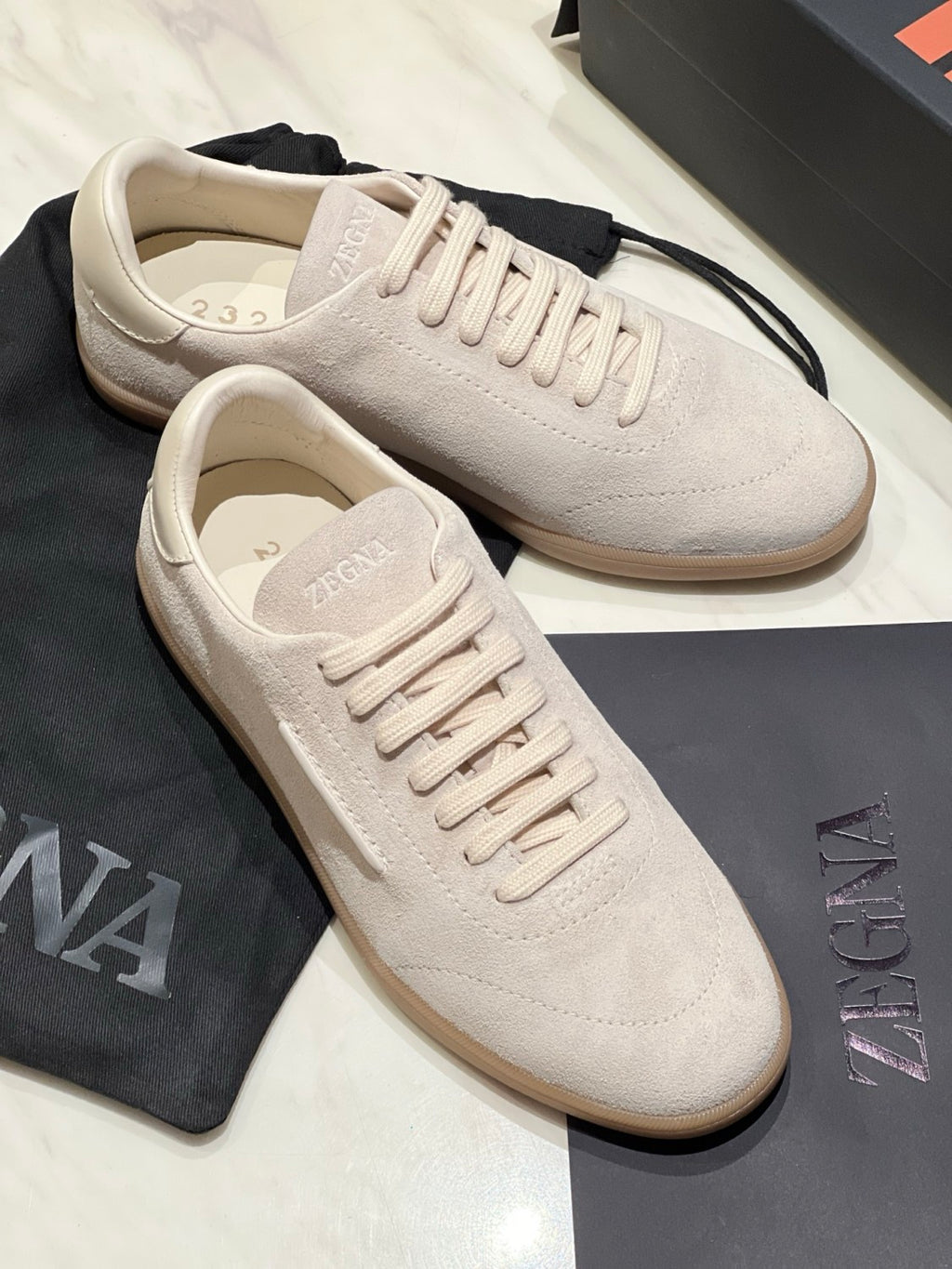 Zegna 232 Suede Sneakers #384742