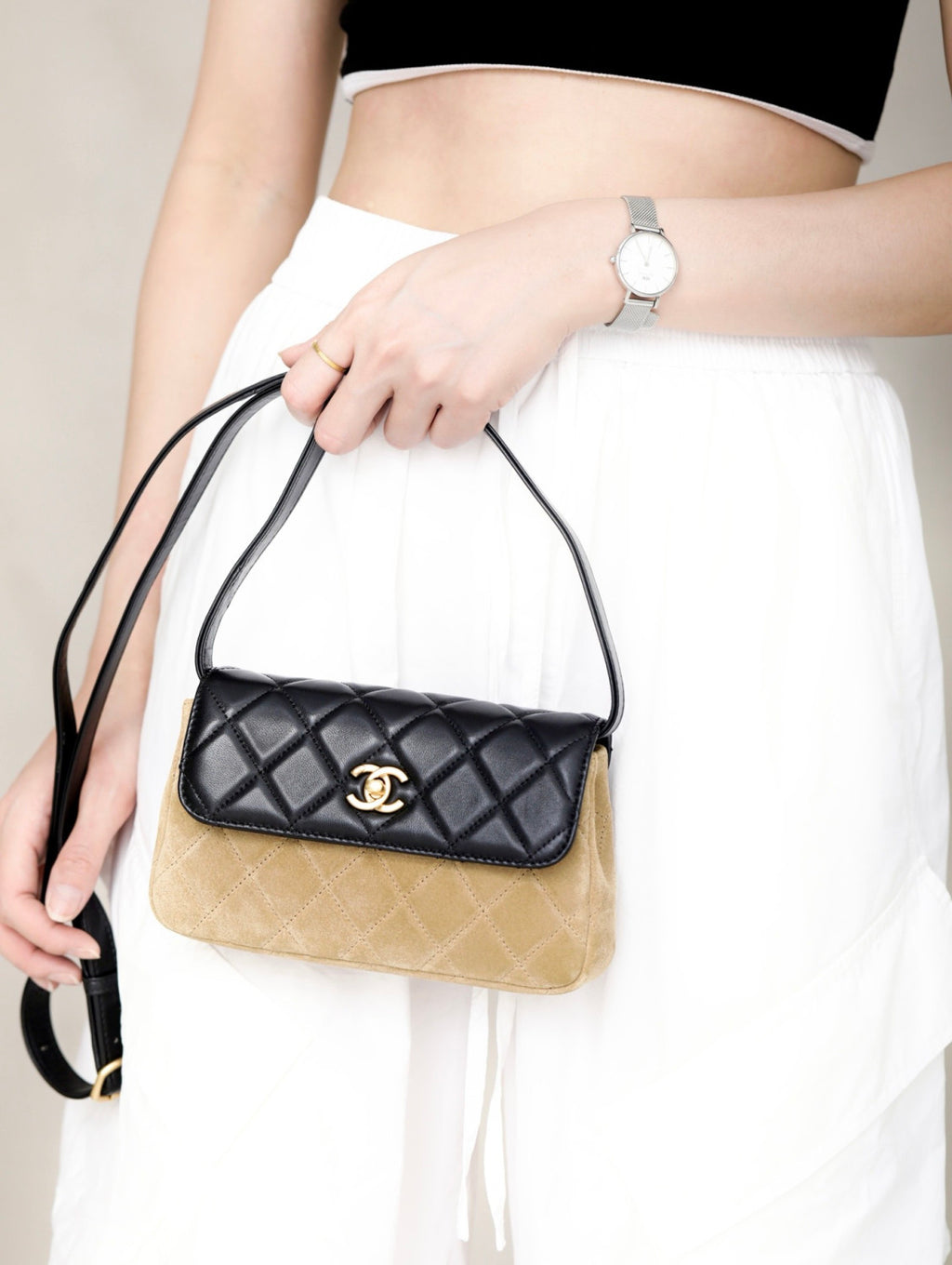 Chanel Diamond Crossbody Shoulder Bag #322426