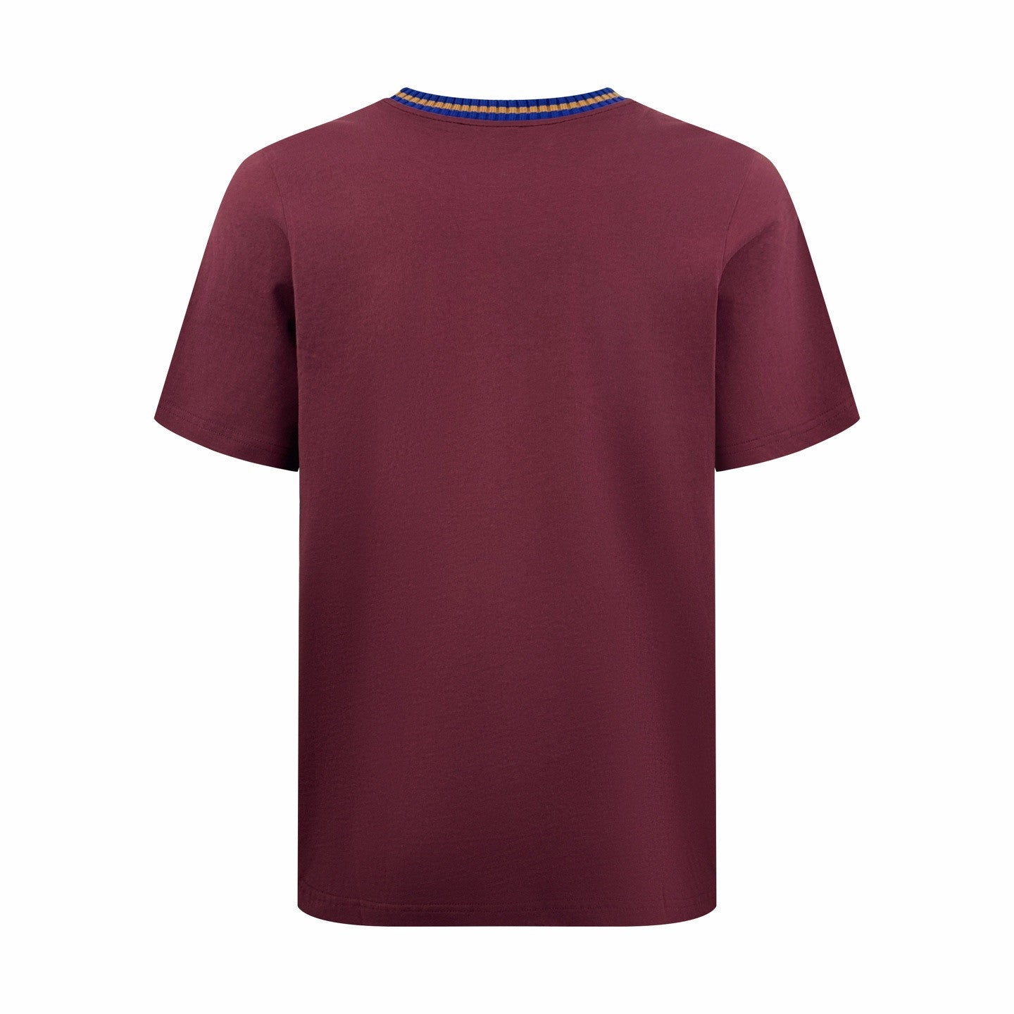 Moncler Burgundy Embroidered Logo Cotton T-Shirt Polos T-shirts #375498