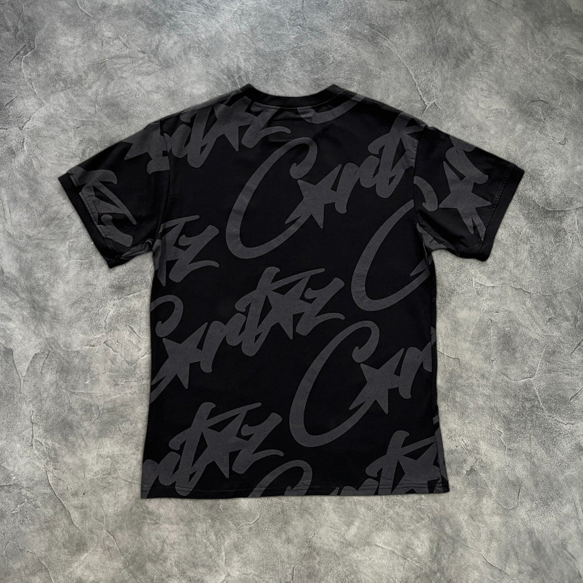 Corteiz Alcatraz Full Print T-Shirt Black