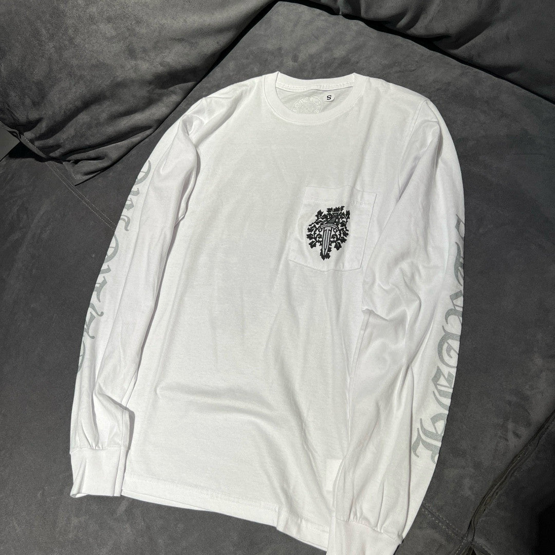 Chrome Hearts Men's and Women's Summer Colorful Cross Pattern Long Sleeve T-Shirt Pullover Sweatshirt #98593