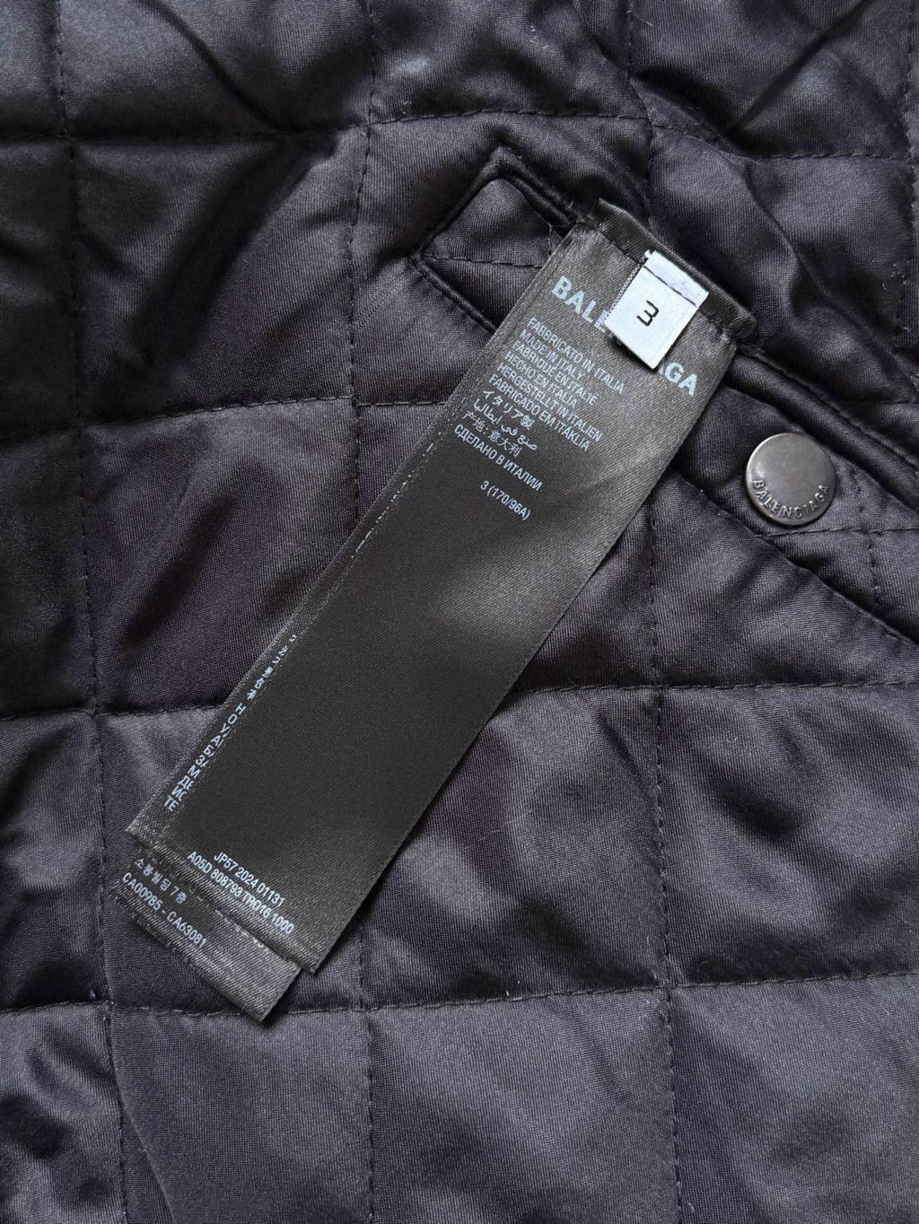 Balenciaga Men's Big Destruction Distressed Flight Suit Hooded Lamb collar zippered jacket #332593