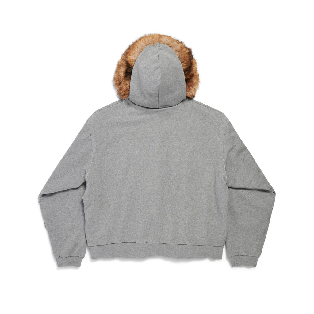 Balenciaga LUXURY SCRIPT Men's And Women's Fall/Winter Fashion Casual Solid-Color Hooded Zipper Drop Shoulder Oversized Long Sleeve Jacket #78933