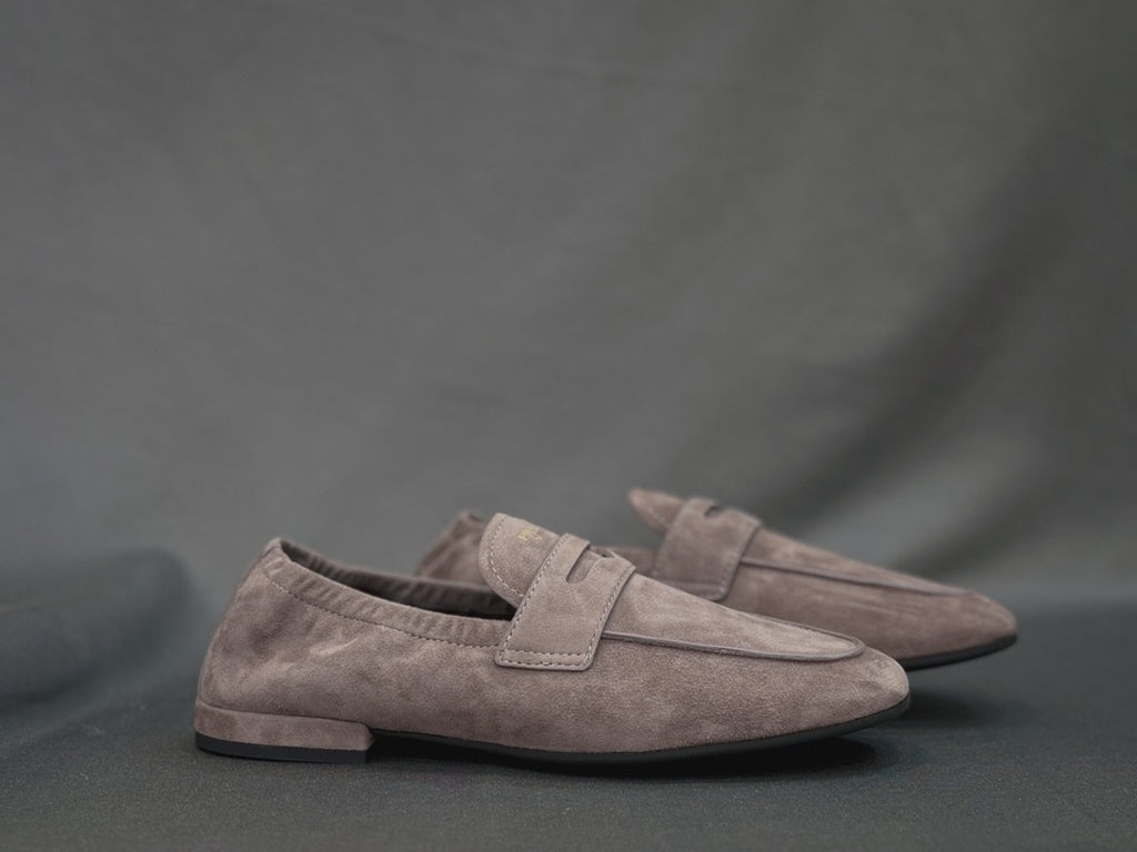 Prada Women's Spring/fall Fashion Casual Leather Round Toe Slip On Loafers Casual Shoes #78369