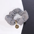 MiuMiu Women's Black and White Checkered Printed Hair Bands Headbands Hair Bands Hair Clips Jewelry #75549