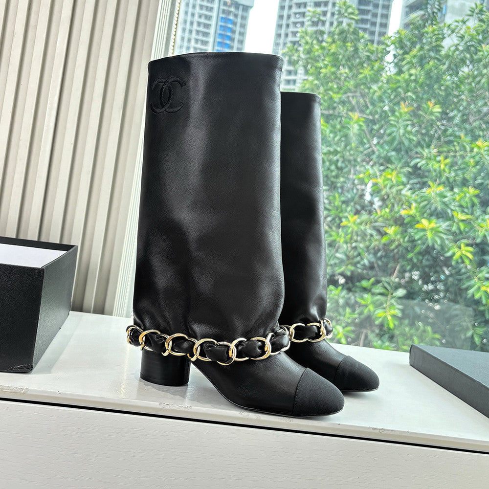 Chanel Women's Letter Knight Boots #334916