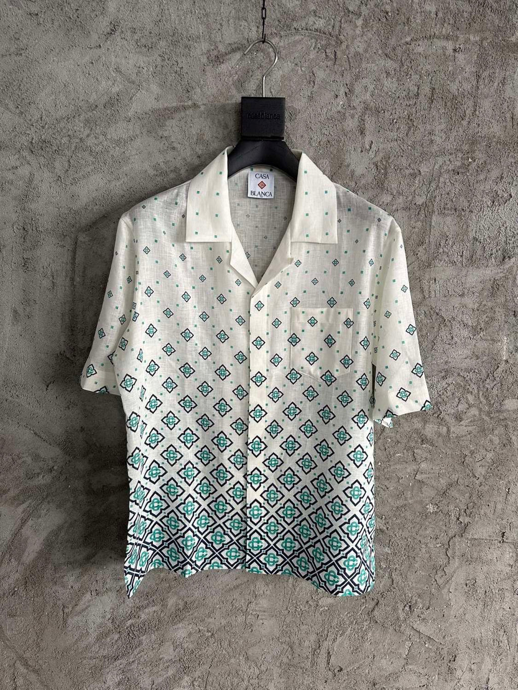 Casablanca Gradient Monogram Linen Shirt Shorts #337182