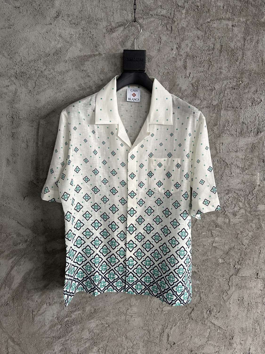 Casablanca Gradient Monogram Linen Shirt Shorts #337182