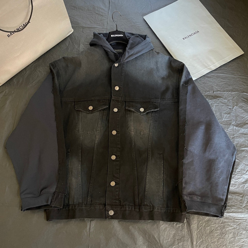 Balenciaga Men Hybrid Hooded Jacket #335498