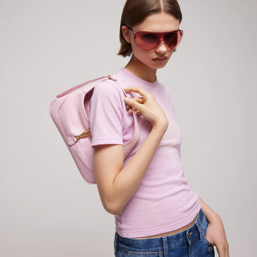 Gucci Jackie Slim Series Medium Shoulder Bag La Famiglia Series Demna Clutch Pink Underarm Bag Classic Vintage Elegant Casual Bags 863137AAGDJ5825 #197407