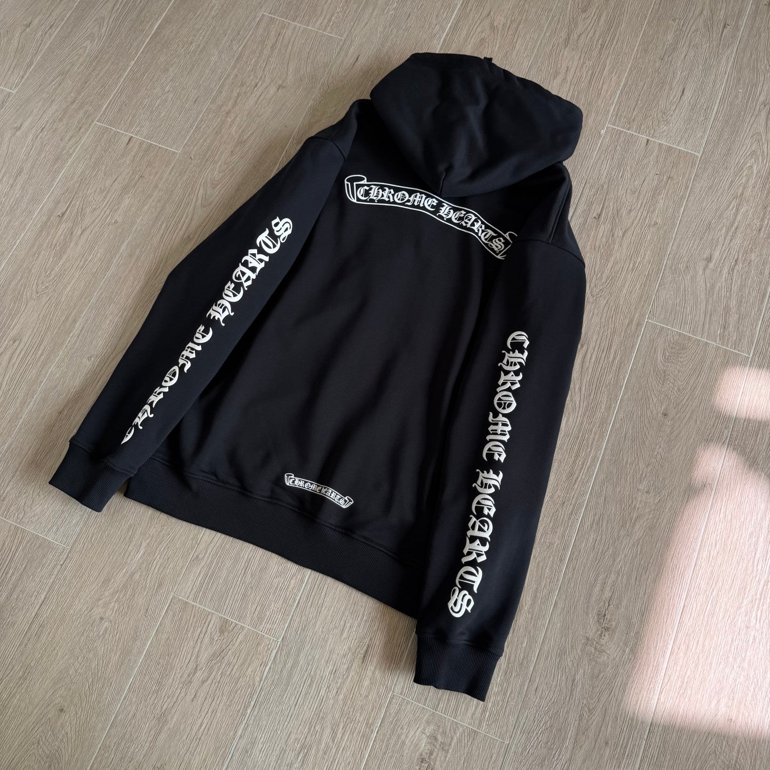 Chrome Hearts Sanskrit Letters on the Side Jacket Hooded Sweatshirt Pants #375726
