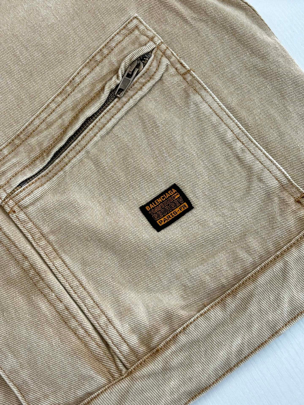 Balenciaga Men's Cropped Hooded Workwear Jacket #375601