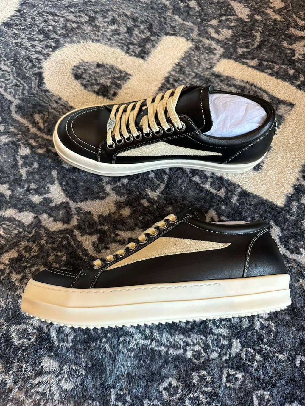 Rick Owens x Chrome Hearts Low Top Casual Shoes #336915