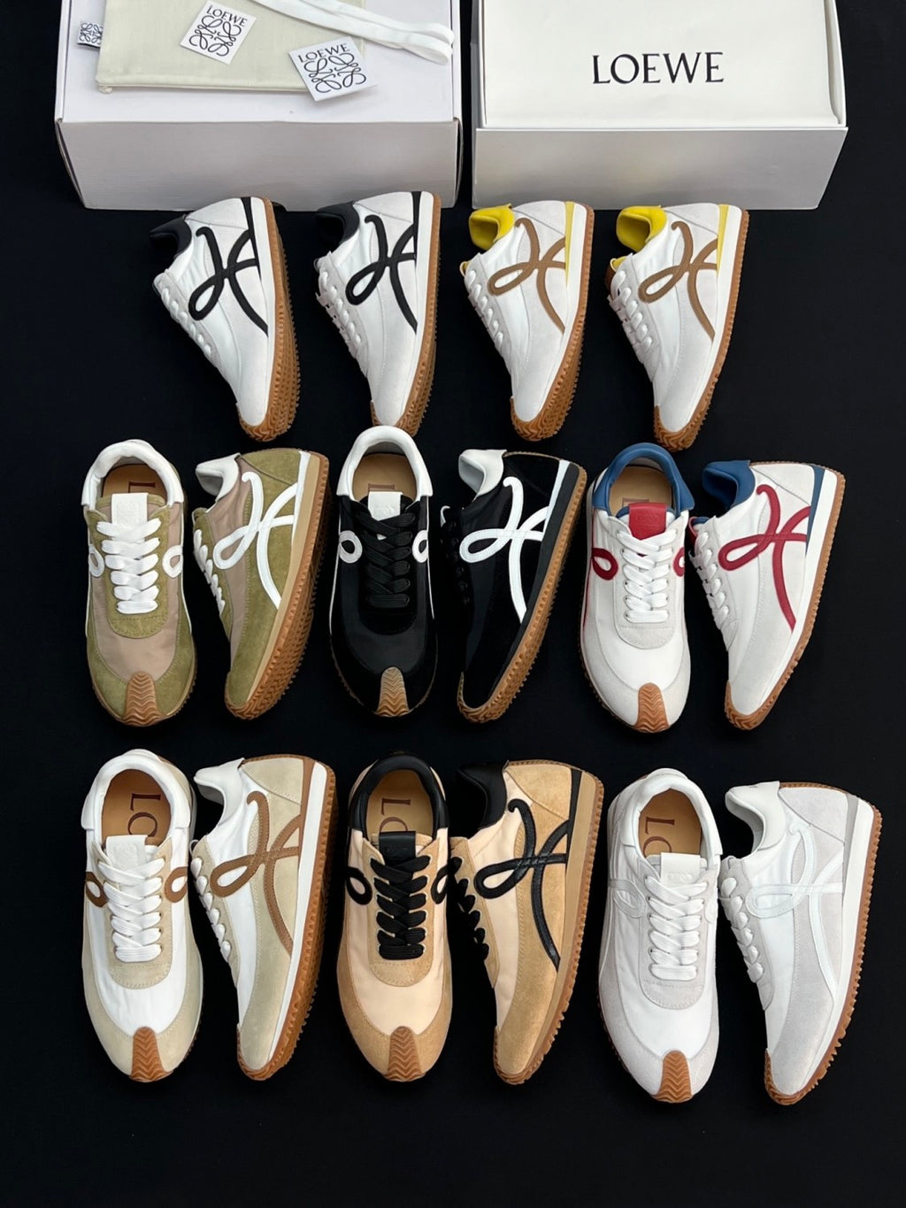 LOEWE Flow Runner 2.0 in Nylon and Suede #385055