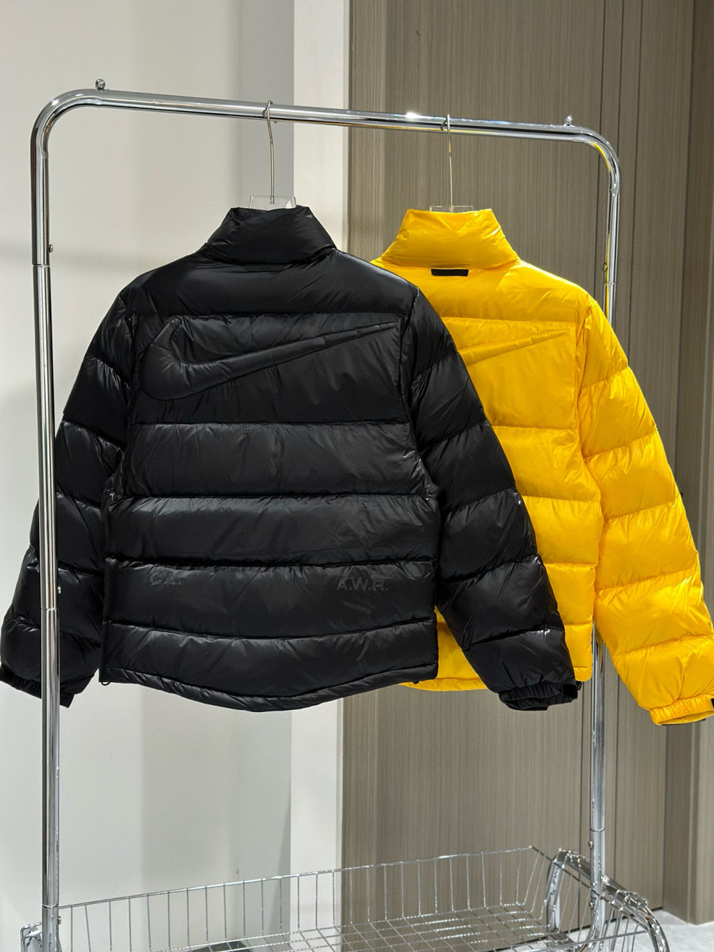 Nike x Drake Nocta Men's Winter Solid Colour Logo Lapel Zipper Long Sleeve Puffer Down Jacket #97737