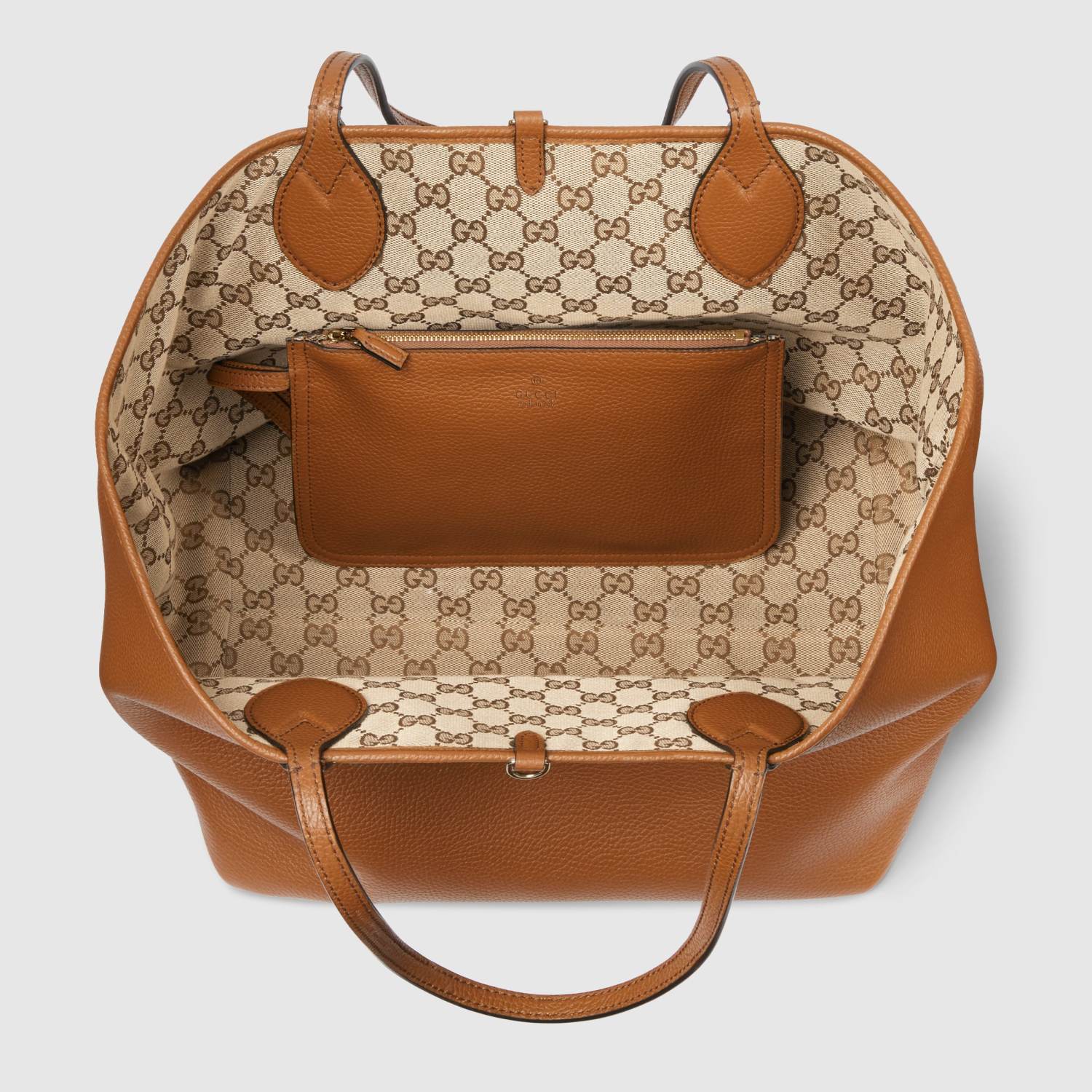 Gucci Women's Totissima Large Reversible Tote Bag in Brown Leather #333292
