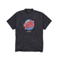 Balenciaga Men's Summer Logo Earth Print Round Neck Retro Do Old Loose Solid Color Cotton Short Sleeve T-Shirt #71642