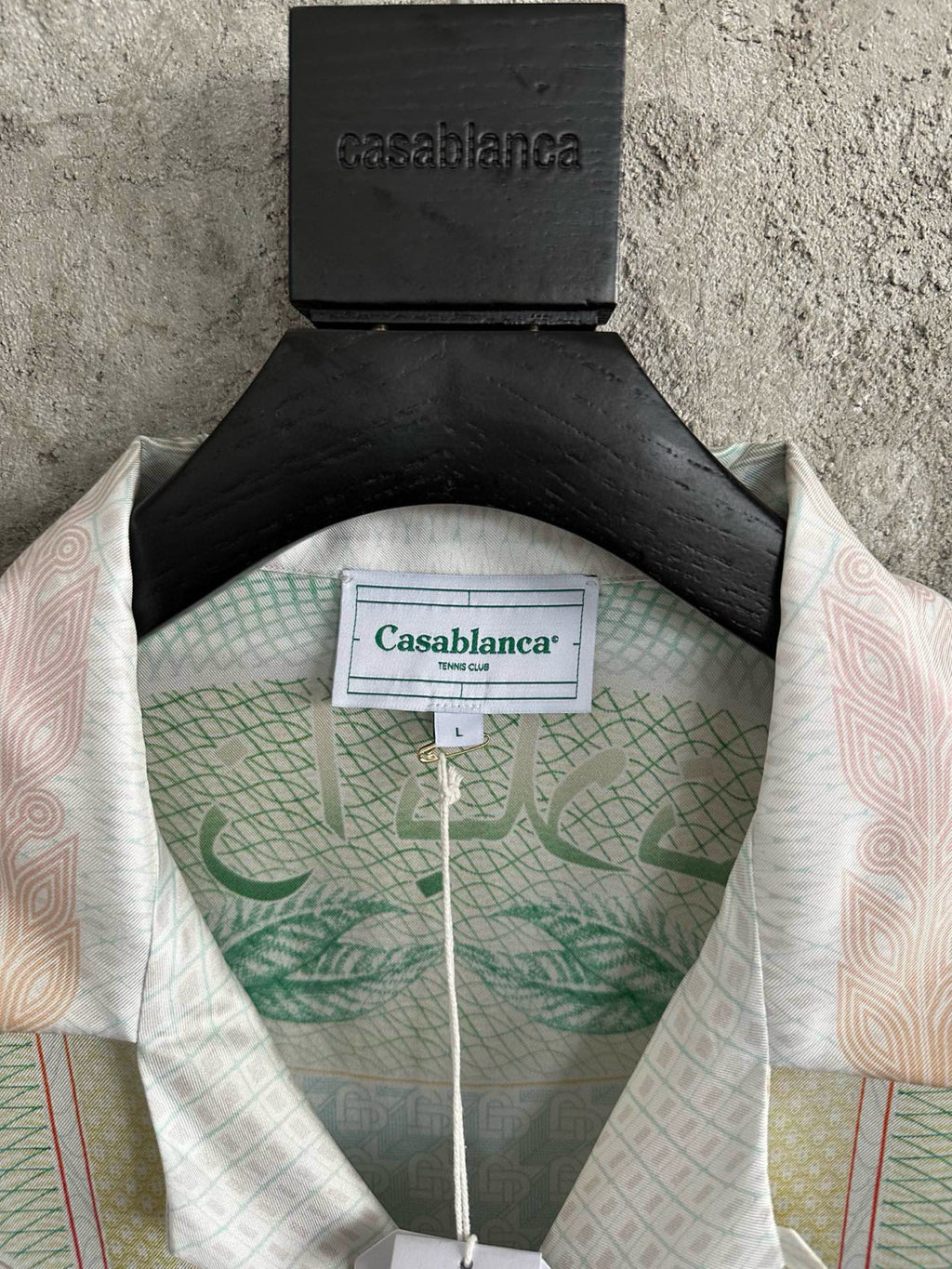 Casablanca Men's Summer Portrait Print Lapel Long Sleeve Single Breasted Shirt #73579