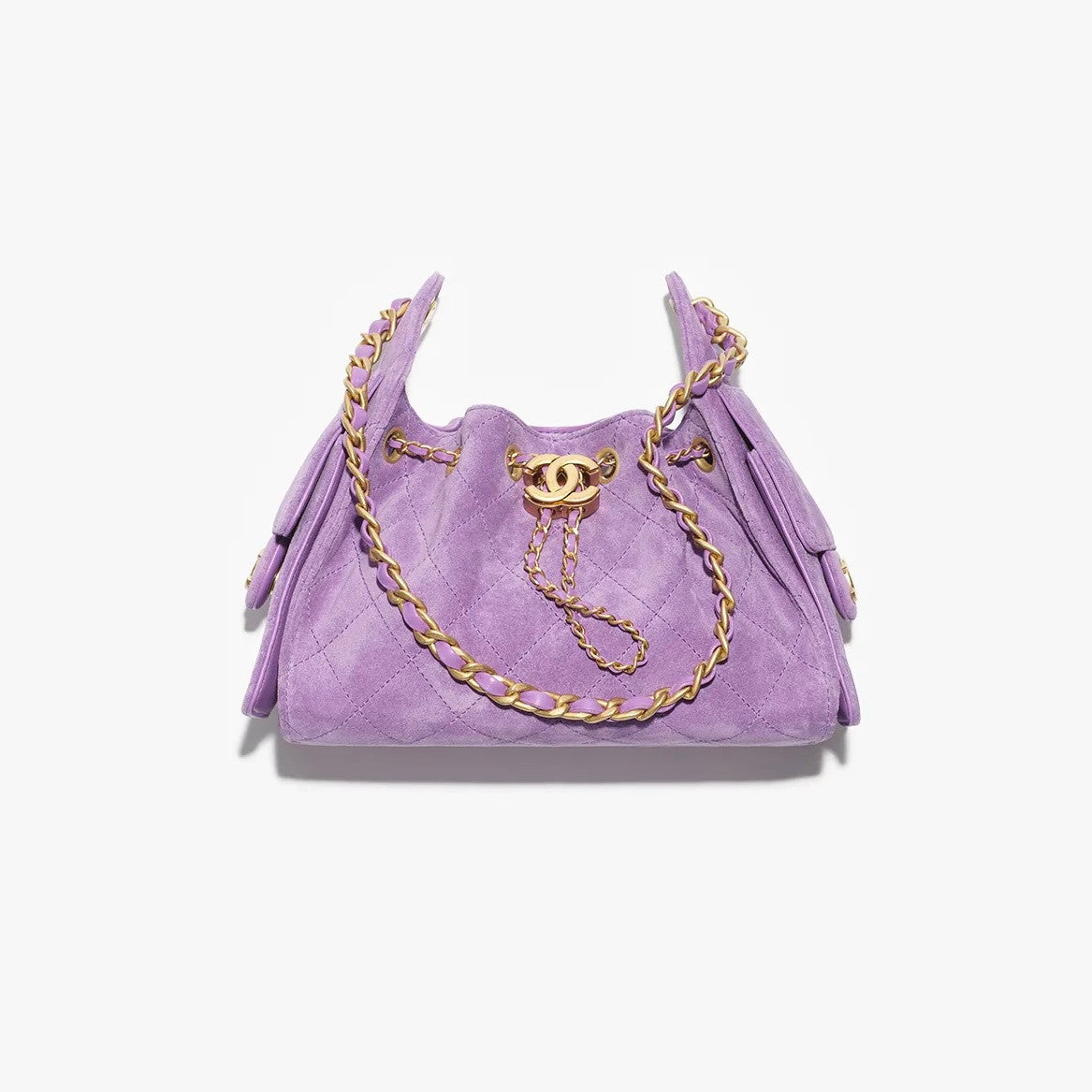 Chanel 25 Mini handbag Metallic Grained Calfskin #333968
