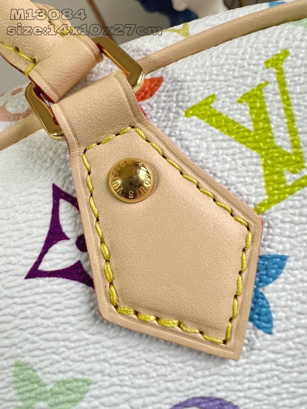 Louis Vuitton LV x TM Handbag East West Women's Removable Shoulder Strap Zipper Closure Colorful Monogram Printed Printed Coated Canvas Leather Trimmed Shoulder Crossbody Bag Bags #75437