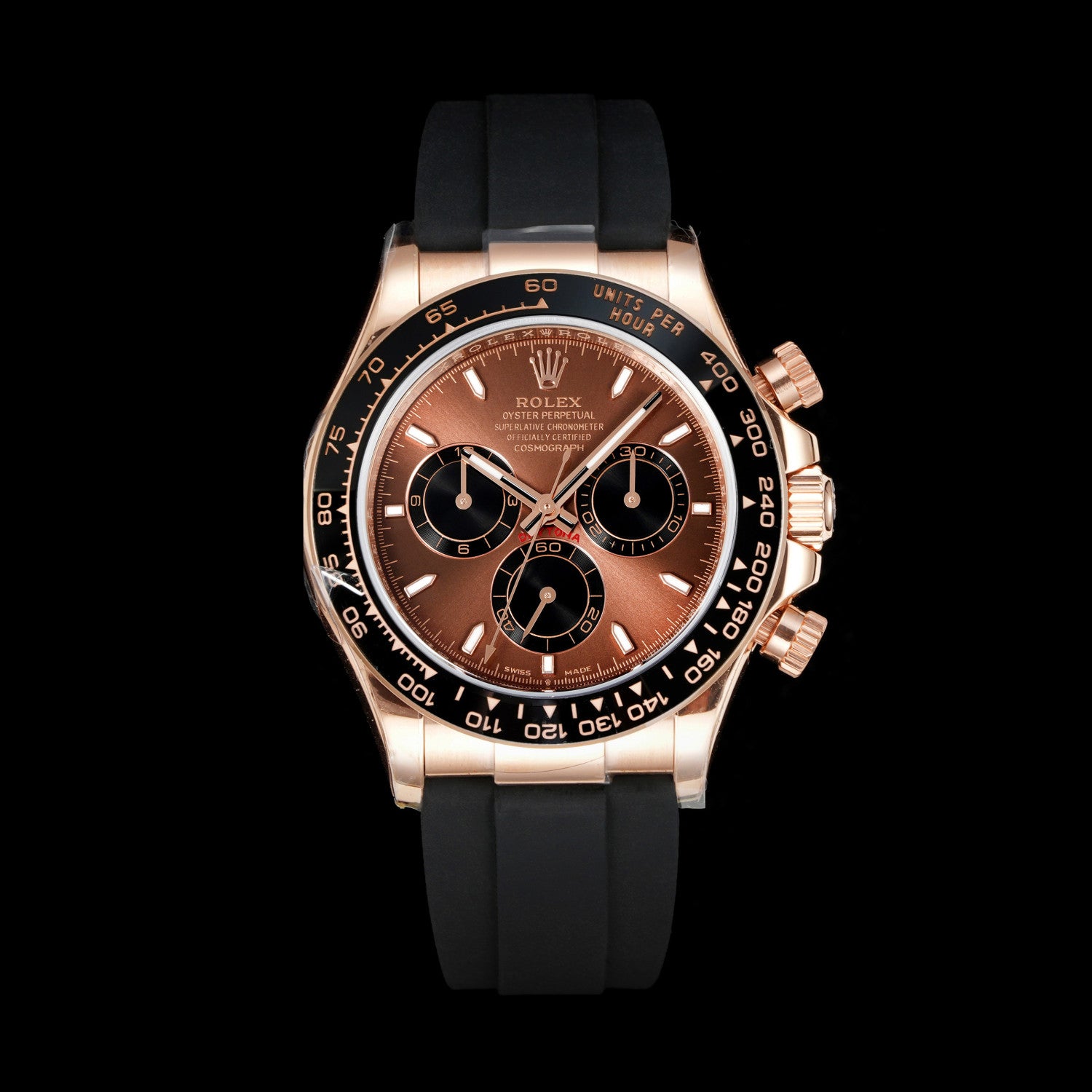 Rolex Men's Classic Solid Color Strap Round Dial Classic Fashion Automatic Mechanical Watch #78121